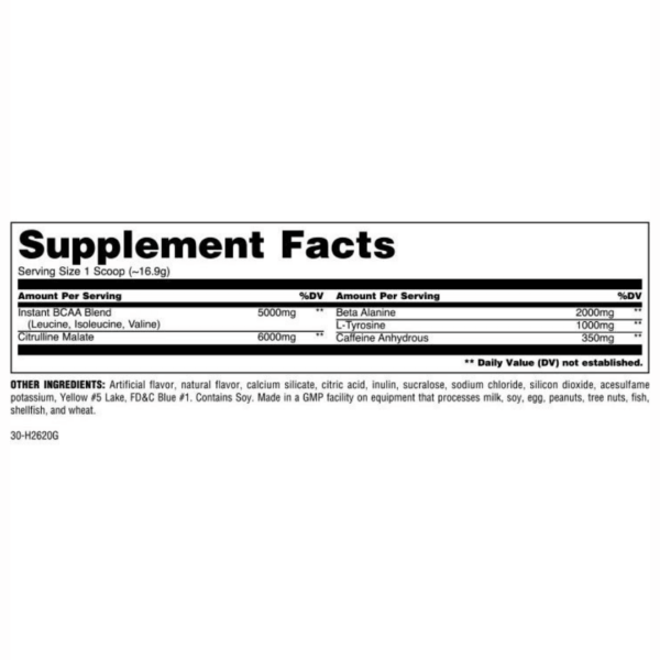 Animal Fury Supplement Facts