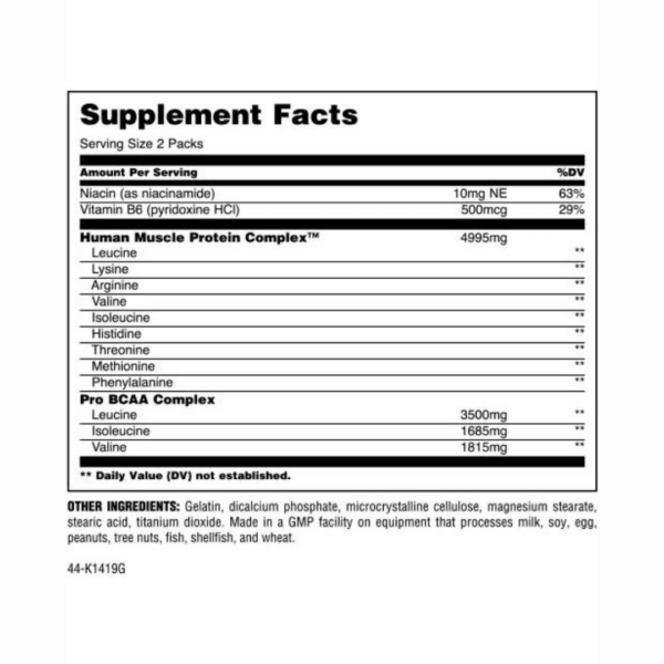 Animal Nitro Supplement Facts