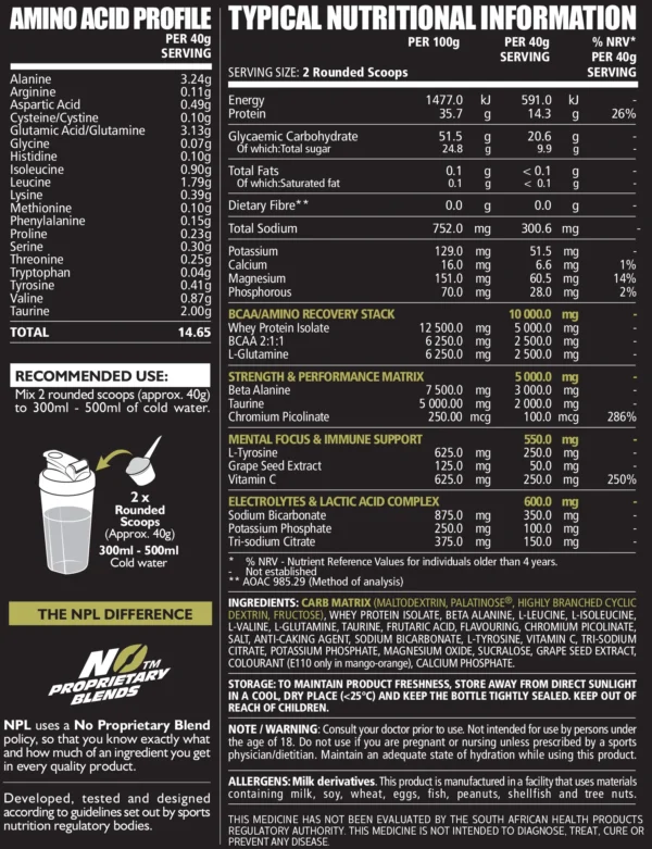 INTRA LOAD HYBRID NTRA WORKOUT 800G 1