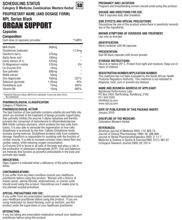NPL Organ Support 2