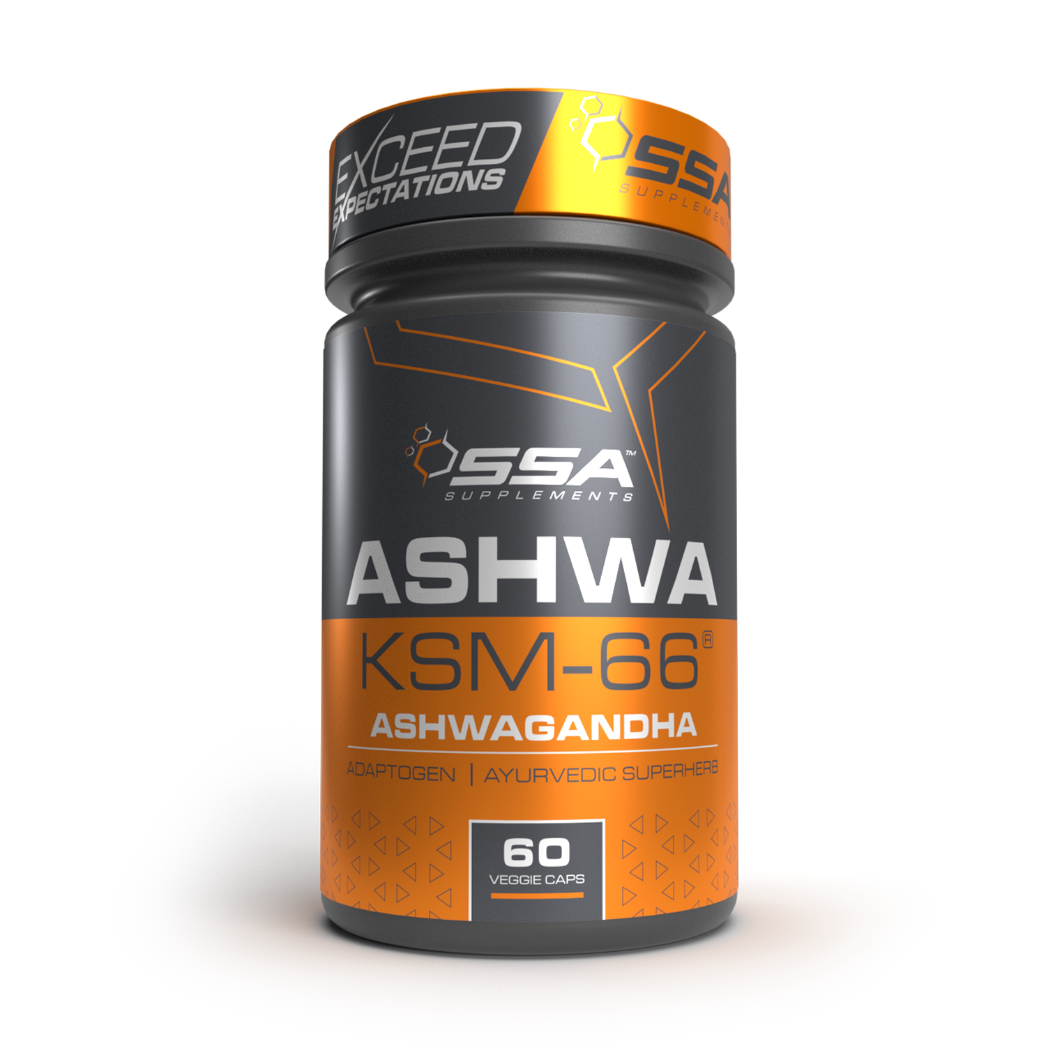 ASHWA KSM-66 Ashwagandha - Harness the Power of Adaptogens for Stress Relief
