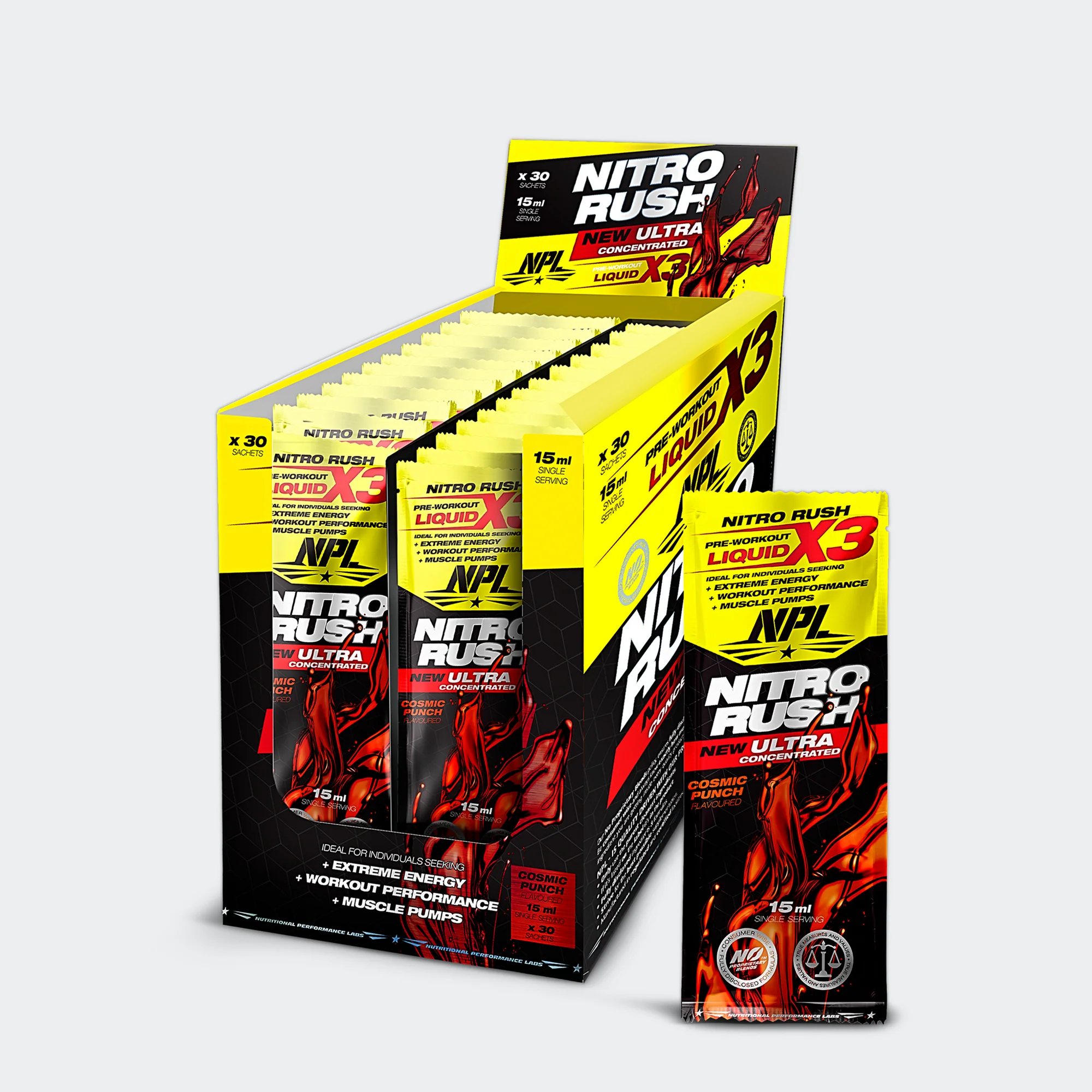 NPL NITRO RUSH SACHET BOX 30
