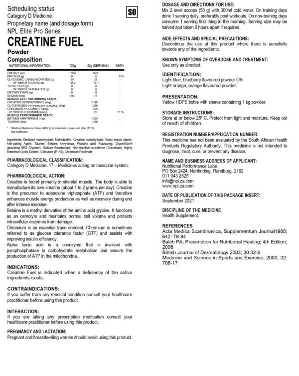 Creatine Fuel 1